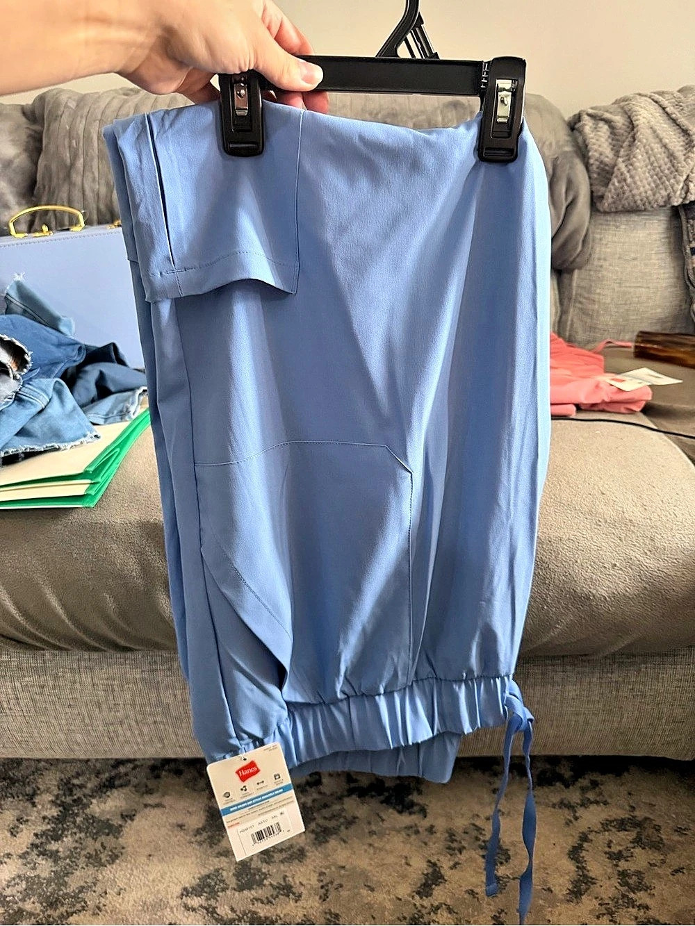 Hanes Comfort Fit Scrubs Scrub Pants in Blue Size 3XL